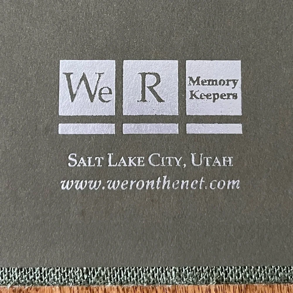 Two Linen Photo Albums By We R Memory Keepers. 1 Black & 1 Green